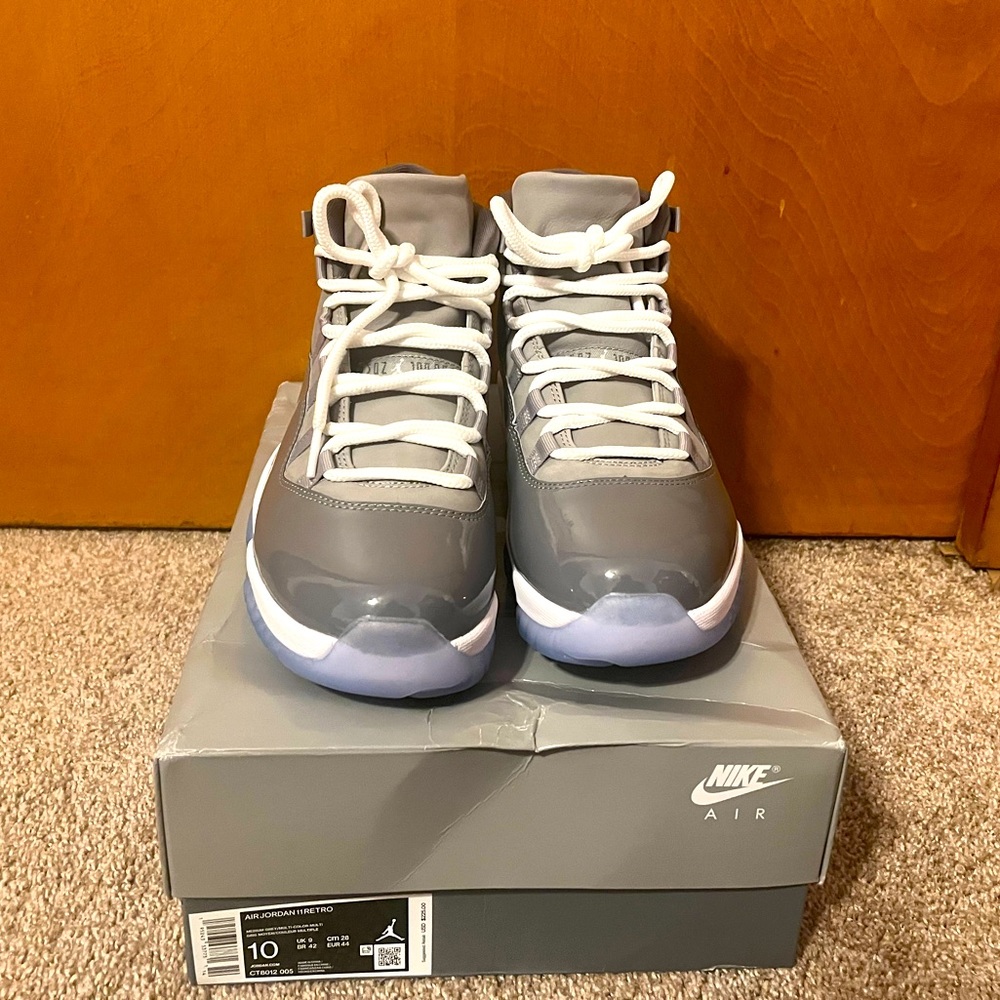 NEW Air Jordan XI Retro Cool Grey/White 2021 Size 10 Men